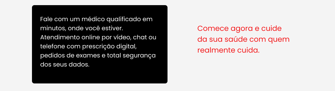 Fale com um médico qualificado em minutos